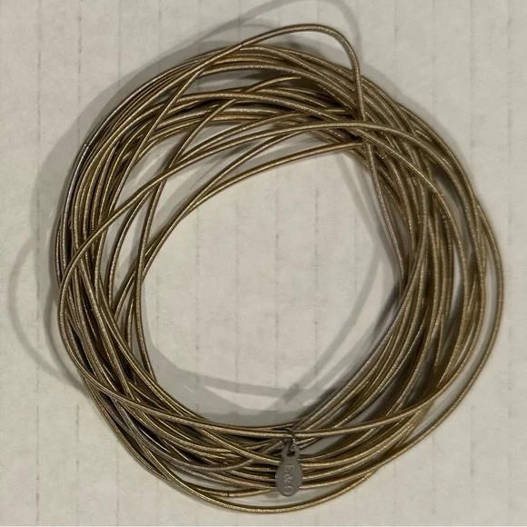 Emerson & Olive Mixed Metal Dia Bracelets Coil Wrap Bangles Lot of 35 - Picture 4 of 7